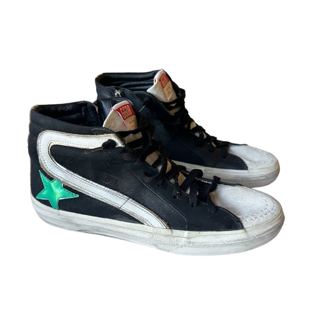 Golden Goose Slide Sneakers Canvas with Contrast Star IT 41 Mens 8 Women’s 9.5 - Picture 1 of 16
